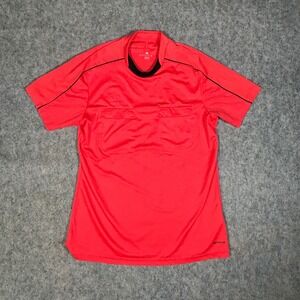 Adidas Soccer Referee 16 Jersey Mens M Red Climacool Soccer Shirt Futbol Uniform